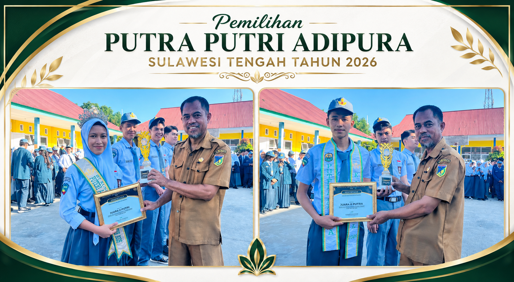 Dua Siswa SMAN 1 Biau Sabet Gelar di Ajang Putra Putri ADIPURA Sulawesi Tengah 2026