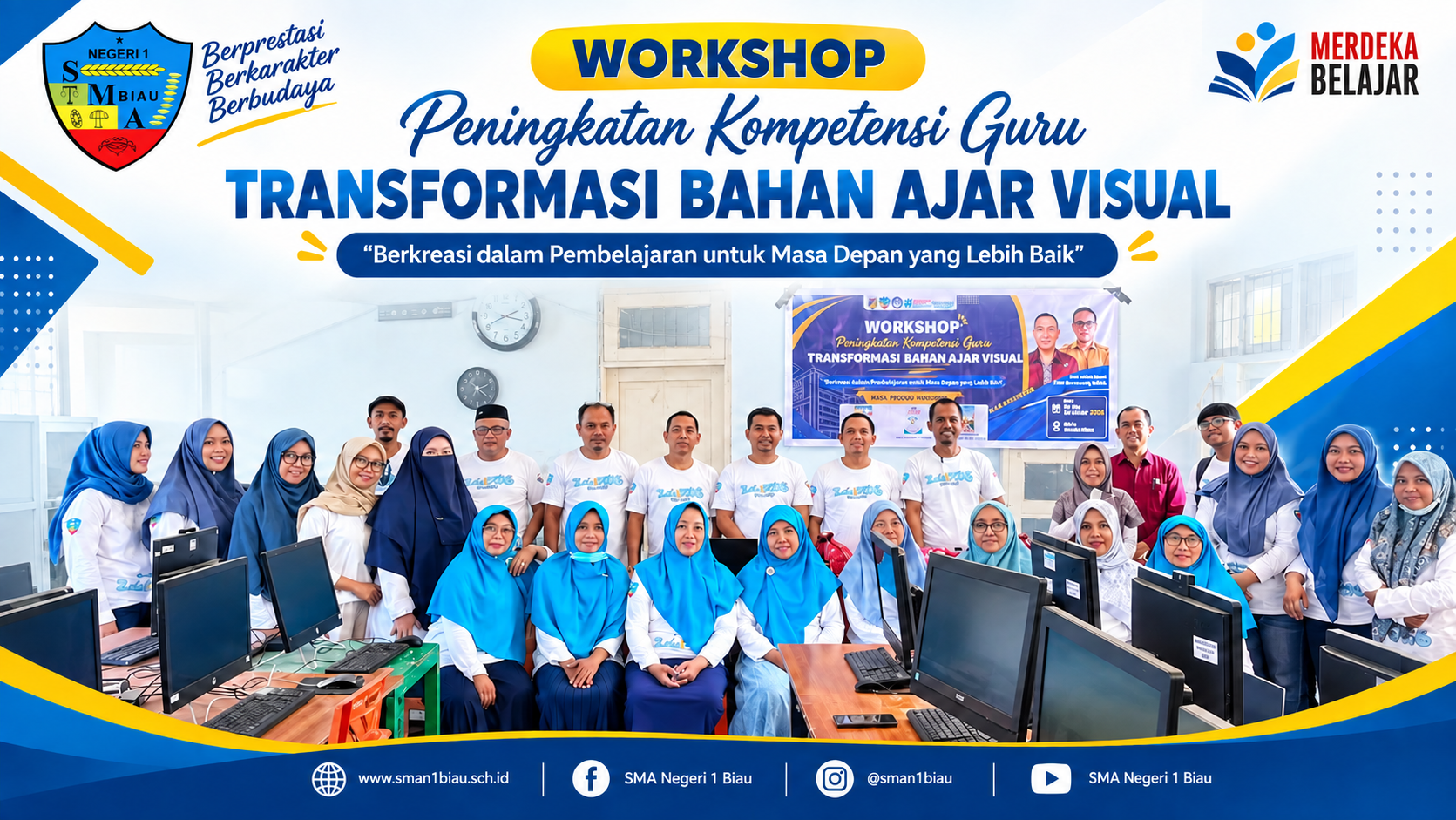 Tingkatkan Kompetensi Pendidik, SMAN 1 Biau Sukses Gelar Workshop Guru Kreatif Berbasis AI